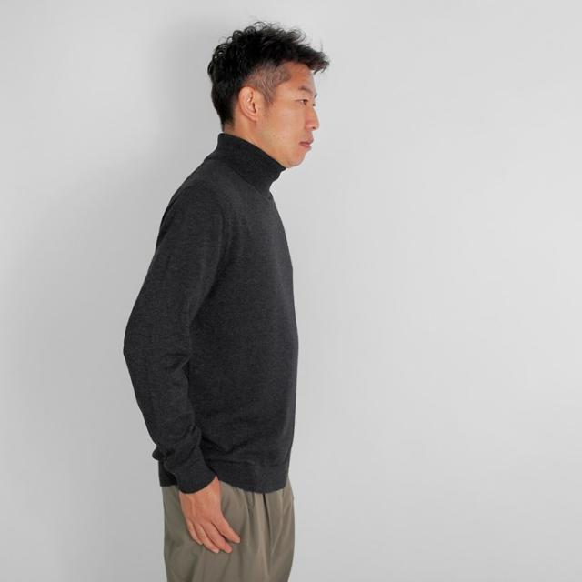 PRODIGAL カシミヤ 100％ メンズ セーター タートルネック 日本製 M L LL ニット カシミア 冬 秋冬 無地 シンプル 長袖 五泉ニット カシミヤ100％メンズタートルネックセーター_7