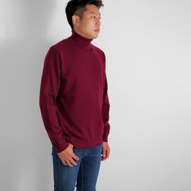 PRODIGAL カシミヤ 100％ メンズ セーター タートルネック 日本製 M L LL ニット カシミア 冬 秋冬 無地 シンプル 長袖 五泉ニット カシミヤ100％メンズタートルネックセーター_15