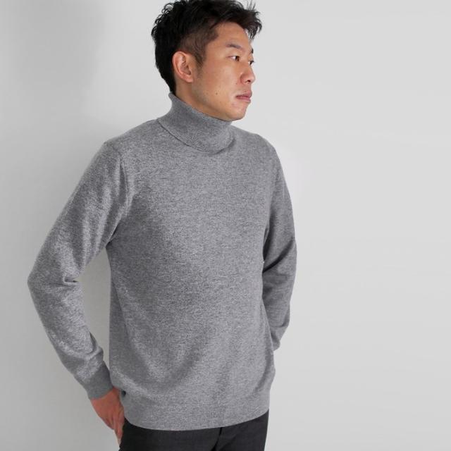 PRODIGAL カシミヤ 100％ メンズ セーター タートルネック 日本製 M L LL ニット カシミア 冬 秋冬 無地 シンプル 長袖 五泉ニット カシミヤ100％メンズタートルネックセーター_5
