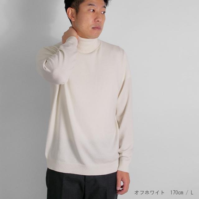 PRODIGAL カシミヤ 100％ メンズ セーター タートルネック 日本製 M L LL ニット カシミア 冬 秋冬 無地 シンプル 長袖 五泉ニット カシミヤ100％メンズタートルネックセーター_9