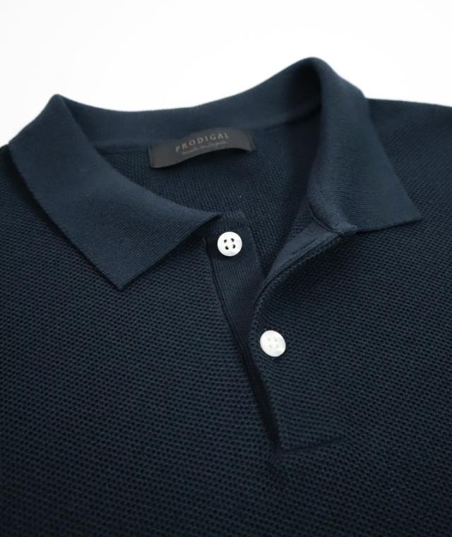 PRODIGAL ポロシャツ メンズ 半袖 サマーニット 日本製 M L 夏 無地