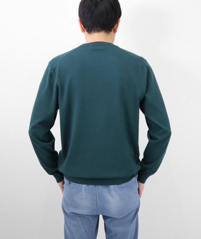 PRODIGAL メンズ セーター クルーネック 綿 カシミア 日本製 M L 春 秋 冬 ニット 丸首 長袖 無地 五泉ニット メンズコットンカシミヤクルーネックセーター
