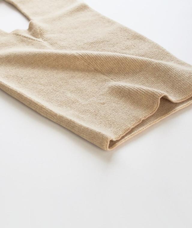 PRODIGAL カシミヤ100％ レギンス レディース 日本製 厚手 ニットレギンス リブ 無地 10分丈 スパッツ ももひき 股引 防寒 冷え インナー あったか かわいい おしゃれ カシミア ニット 五泉ニット