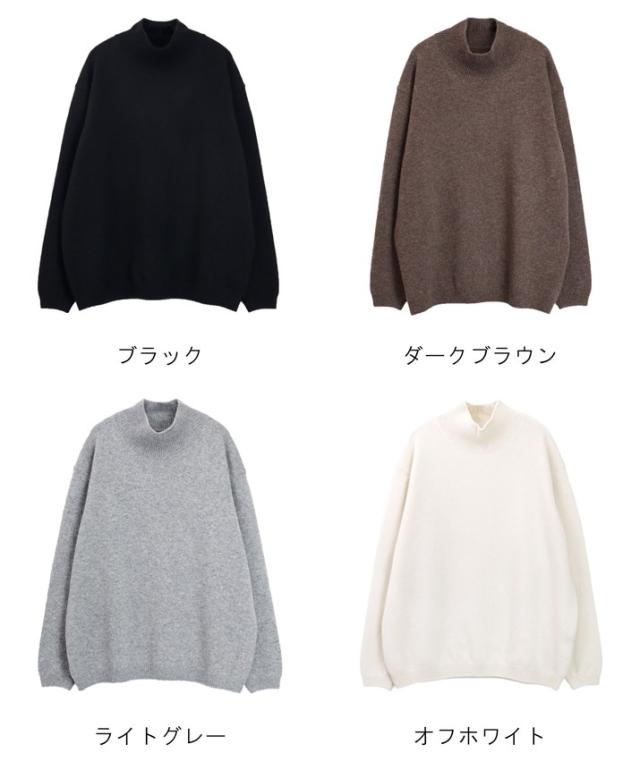 PRODIGAL カシミヤ 100% ニット ハイネック 日本製 S M L LL セーター ユニセックス メンズ レディース 秋冬 冬 カシミア ゆったり 五泉ニット カシミヤ100％リラックスハイネックセーター_19