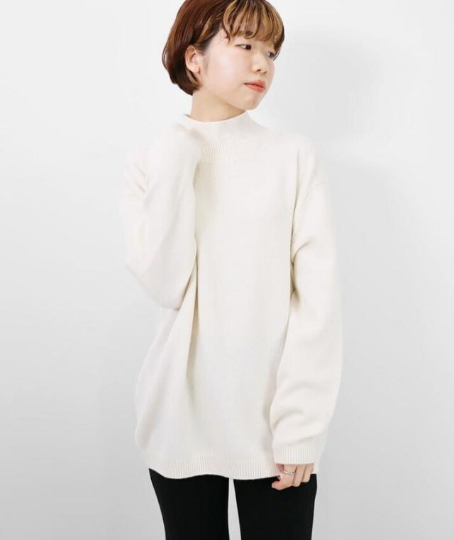 PRODIGAL カシミヤ 100% ニット ハイネック 日本製 S M L LL セーター ユニセックス メンズ レディース 秋冬 冬 カシミア ゆったり 五泉ニット カシミヤ100％リラックスハイネックセーター_11