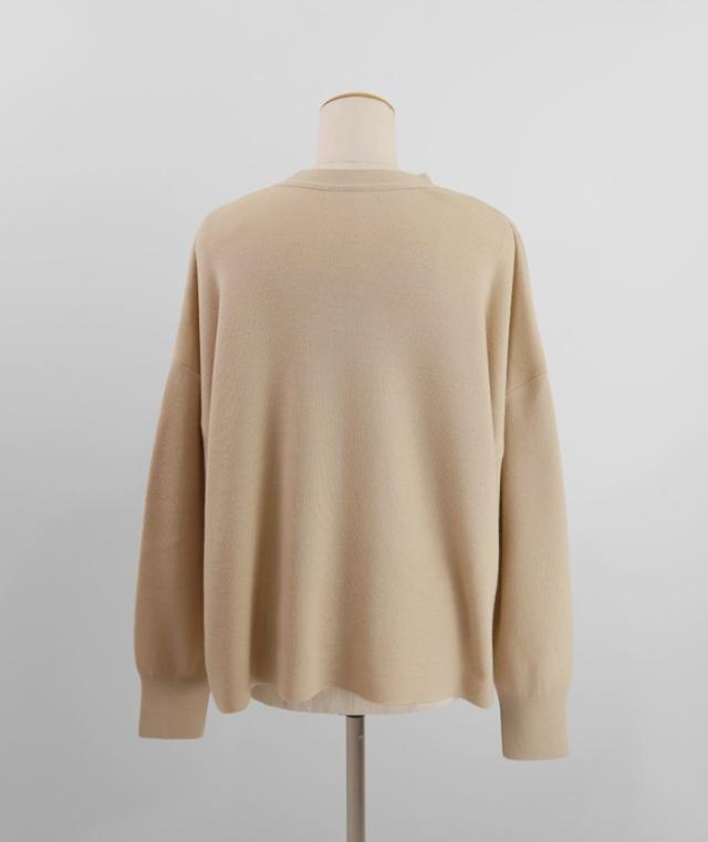 nacnarumade ニット Vネック カーディガン ウール 100% 秋冬 冬 秋