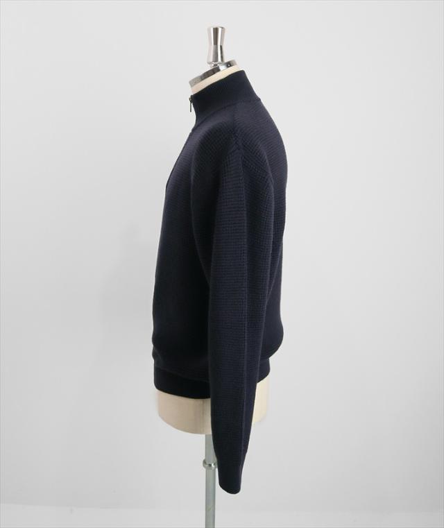 nacnarumade メンズ ニット ハーフジップ セーター ウール 100% 秋冬