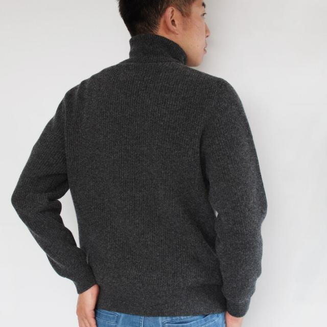PRODIGAL メンズ セーター タートルネック ウール100％ M L 日本製 トップス 長袖 シンプル 無地 秋 冬 五泉ニット メンズミドルゲージタートルネックセーター_12