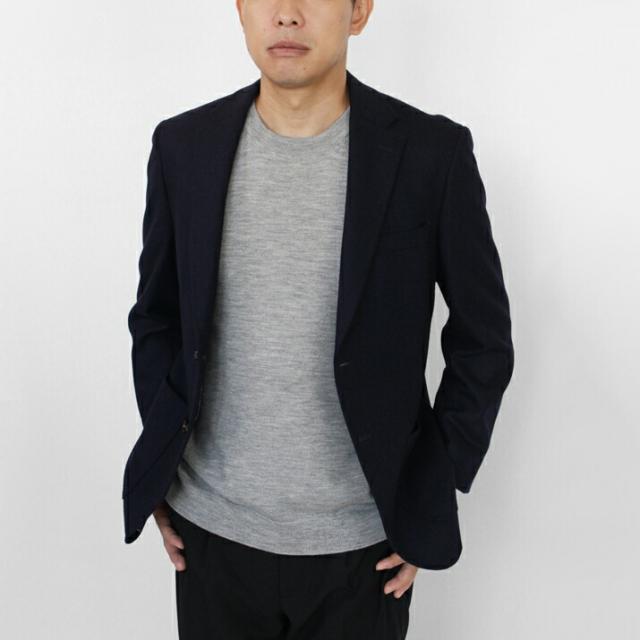 PRODIGAL メンズ セーター クルーネック ウール100% 日本製 M L 秋 冬 ニット 丸首 長袖 無地 五泉ニット ウール100％メンズクルーネックプルオーバー