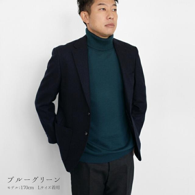 PRODIGAL メンズ セーター タートルネック ウール100% 日本製 M L 秋 冬 ニット 長袖 無地 五泉ニット ウール100％メンズタートルネックプルオーバー_6