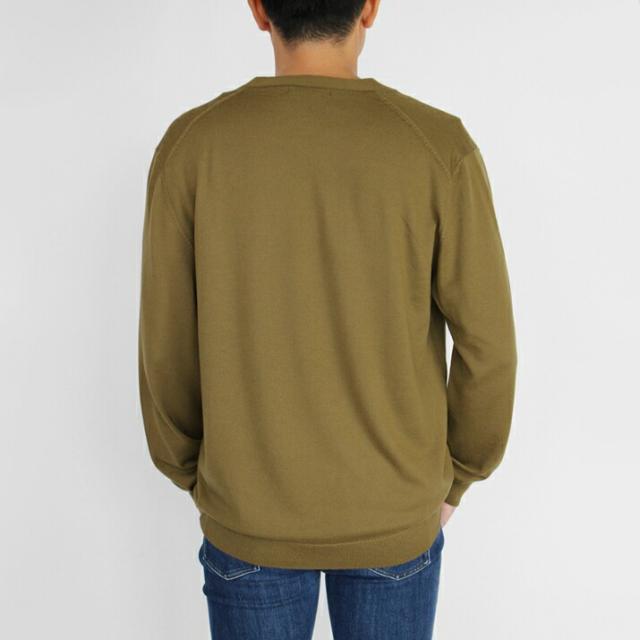 PRODIGAL メンズ カーディガン ウール100% 日本製 M L 冬 薄手 秋 ビジネス ニット 長袖 無地 五泉ニット ウール100％メンズカーディガン