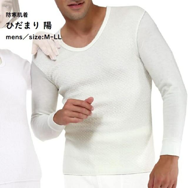 【 ひだまり　陽 】暖か 防寒肌着 紳士 上下  肌着 健康肌着 あったか M L LL