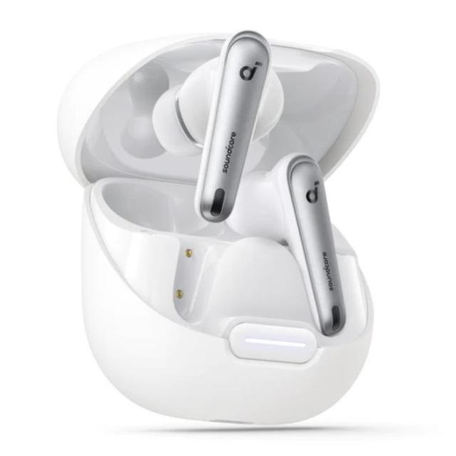 Anker Soundcore Liberty 4 NC【完全ワイヤレスイヤホン/ウルトラノイズキャンセリング 3.0/ワイヤレス充電/マルチポイント接続/外音取り込み/最大50時間再生/ハイレゾ対応/IPX4防水規格/PSE技術基準適合】ホワイト 国内正規品 A3947N21