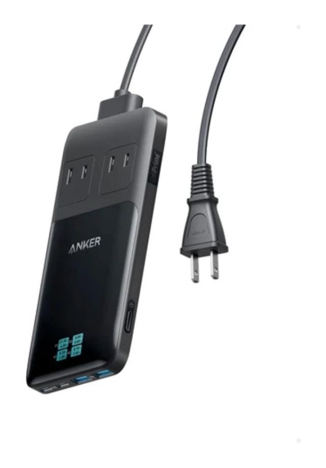 Anker Prime Charging Station(6-in-1 140W)【独自技術Anker GaNPrime採用/コンセント差込口 2口/USB-C 2ポート/USB-A 2ポート/PSE技術基準適合】(ブラック) 国内正規品 A9128NF1