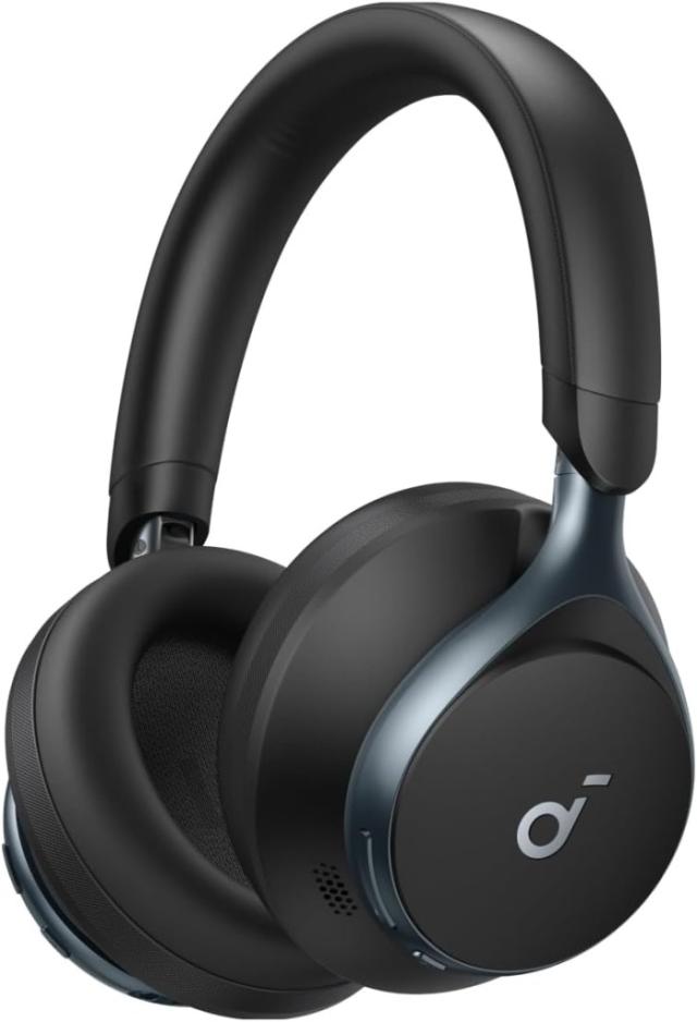 Anker Soundcore Space One(Bluetooth 5.3 ワイヤレス ヘッドホン)【ウルトラノイズキャンセリング2.0/最大55時間音楽再生/LDAC/ハイレゾ対応(ワイヤレス/有線)/マルチポイント対応/外音取り込み/マイク内蔵】ブラック 国内正規品 A3035011
