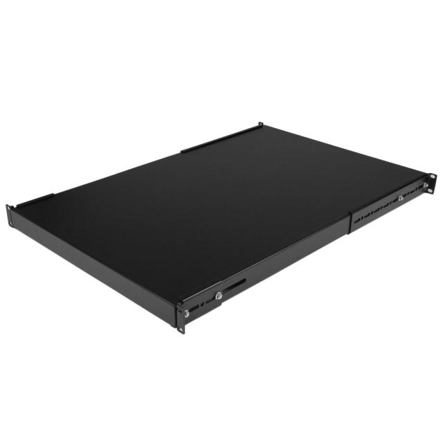 StarTech サーバーラック棚板/1U/耐荷重150kg/奥行き700mm/取付奥行き495〜974mm/19インチラック対応/AV、データ、ネットワーク機器収納用 ラックマウント サーバー シェルフ ADJSHELFHD