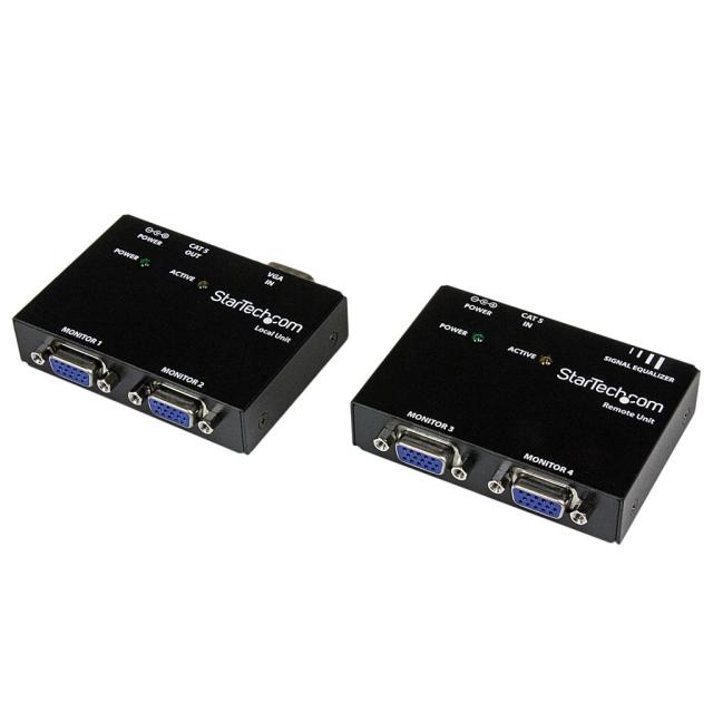 StarTech Cat5対応 VGA/アナログRGB ビデオディスプレイ エクステンダー(延長器) 最大150mまで延長 送信機/受信機セットモデル ST121UTP