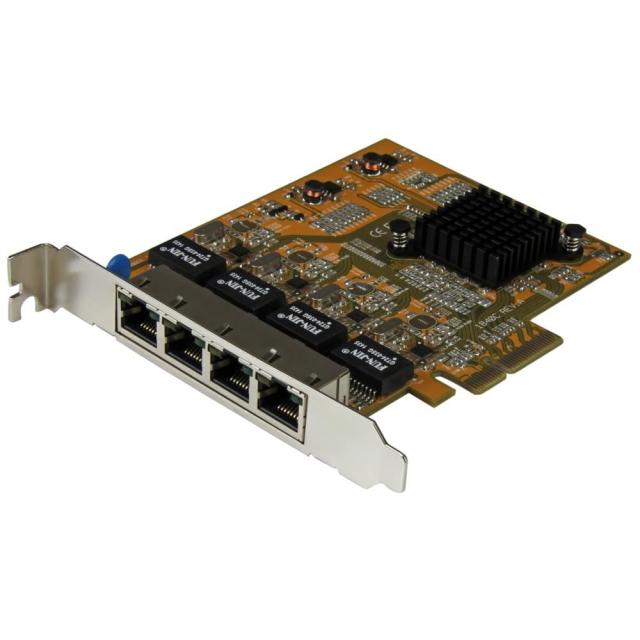 StarTech ギガビットイーサネット4ポート増設PCI Express対応ネットワークLANアダプタカード 4x Gigabit Ethernet拡張用PCIe NIC/LANボード ST1000SPEX43