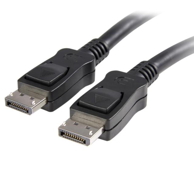 StarTech 6.1m ラッチ付きDisplayPortケーブル ディスプレイポート/DPモニターケーブル オス/オス ブラック DISPLPORT20L
