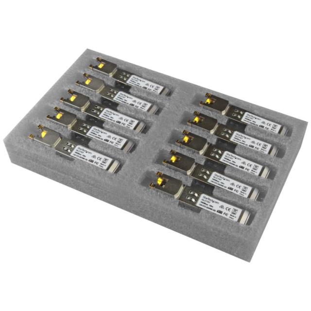 StarTech SFPモジュール 10個入りパック/Cisco製品GLC-T互換/1000BASE-T準拠RJ45銅線トランシーバ GLCT10PKST