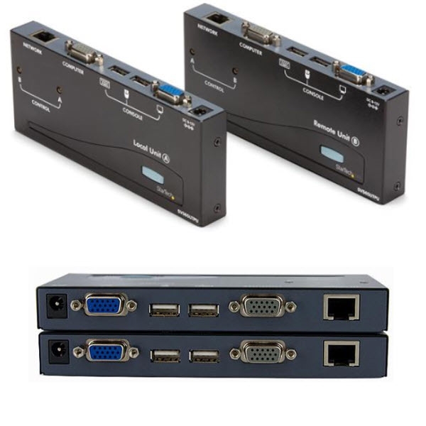 StarTech Cat5/Cat6使用VGA対応KVMエクステンダー(延長器) 1024x768(150m延長時)/1280x1024(100m延長時) SV565UTPU