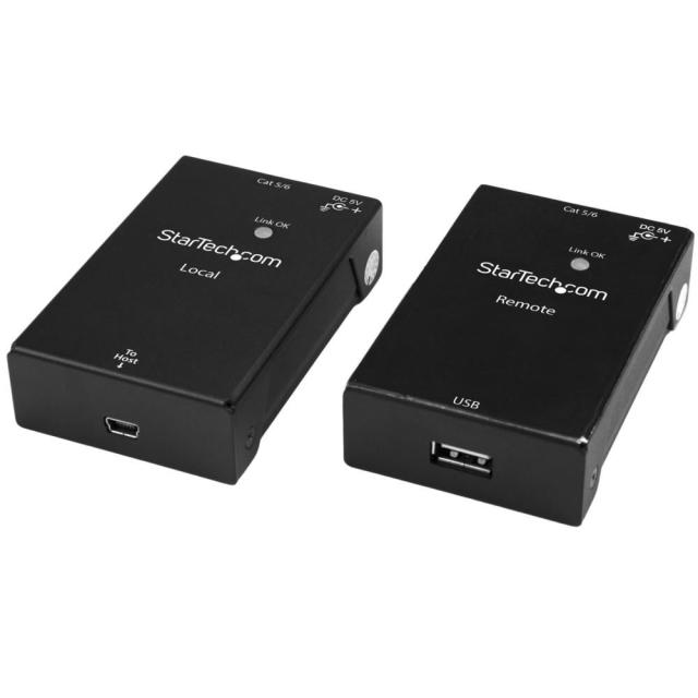 StarTech Cat5/Cat6接続1ポートUSB 2.0エクステンダー(延長器) 最大50m USB2001EXTV