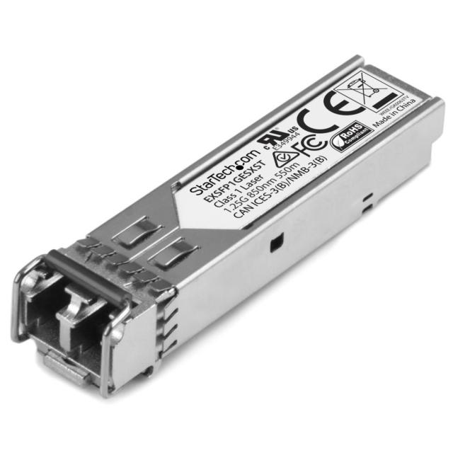 StarTech SFPモジュール/Juniper製品EX-SFP-1GE-SX互換/1000BASE-SX準拠光トランシーバ/850nm/DDM EXSFP1GESXST