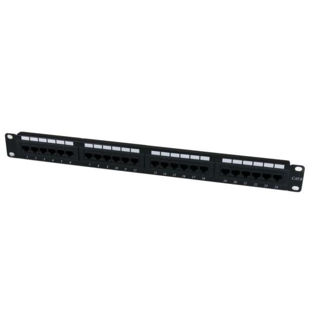 StarTech CAT6対応24ポートモジュラーパッチパネル(1U 110タイプ) カテゴリ6用24Pパッチ盤ボード C6PANEL24