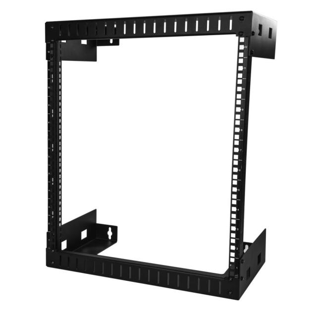StarTech サーバーラック/オープンフレーム/ウォールマウント/19インチ/12U/2ポスト/奥行き30.3cm/耐荷重90kg/壁掛けタイプ/AV IT通信機器 ネットワークスイッチ パッチパネル データセンター ラック RK12WALLO