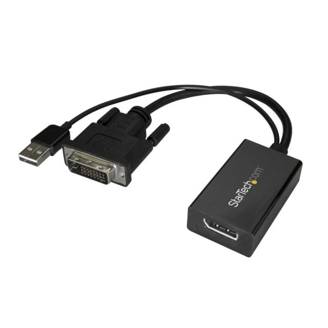 StarTech DVI - DisplayPort 変換アダプタ USBバスパワー対応 1920x1200 DVI2DP2