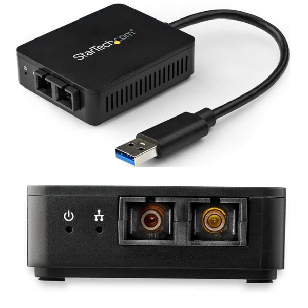 StarTech USB 3.0 - 光ファイバー変換アダプタ 1000Base-SX 2芯SCコネクタ マルチモード Windows/ Mac/ Linux対応 USBネットワークアダプタ US1GA30SXSC