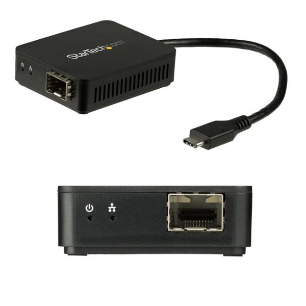 StarTech USB-C - 光ファイバー変換アダプタ オープンSFP 1000Base-SX/LX Windows/ Mac/ Linux対応 USBネットワークアダプタ US1GC30SFP