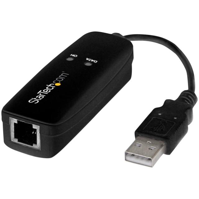 StarTech USB Faxモデム/USB 2.0/56K V92モデムアプター/外付けアナログモデム USB56KEMH2