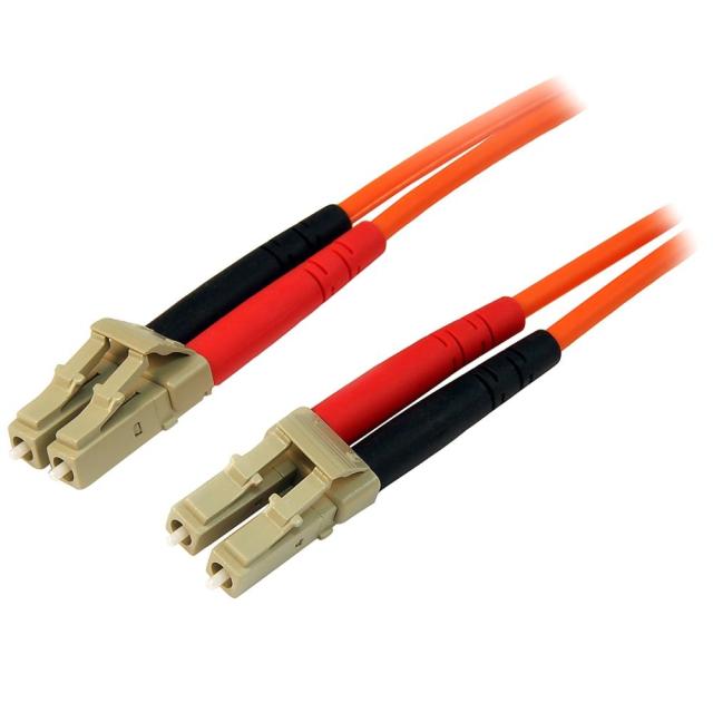 StarTech 光ファイバーケーブル 30m LSZH対応パッチコード OM2仕様準拠 マルチモード コア径50ミクロン/芯径125ミクロン 2芯LC-LCコネクタ 50FIBLCLC30