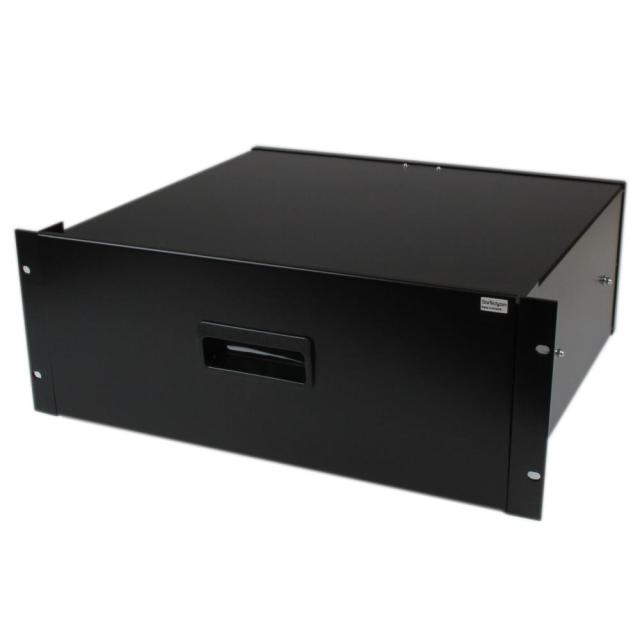 StarTech サーバーラック用キャビネットケース/4U/19インチ/耐荷重25kg/ブラック/A/V 電子機器 ネットワーク 通信機器 データセンター ラック対応/引き出し ドロワー 4UDRAWER
