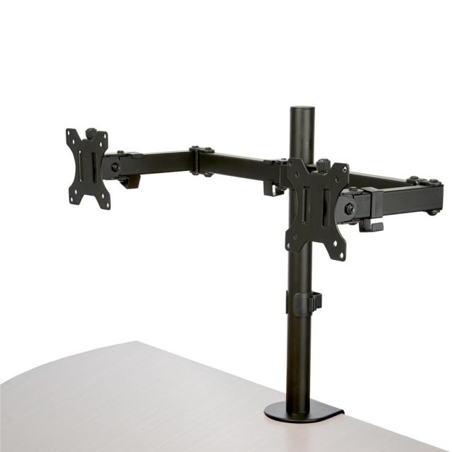 StarTech 液晶モニターアーム 横型2面対応 多関節アーム スチール製 VESA規格32インチモニタ対応 ARMDUAL2