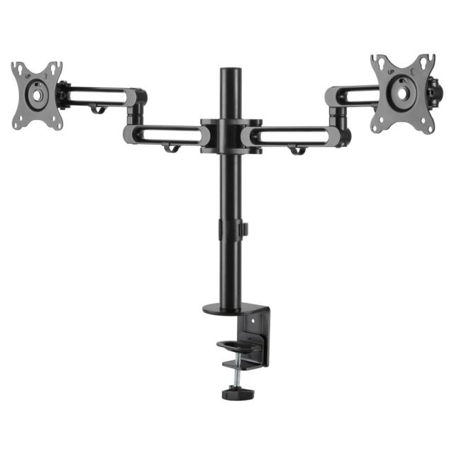 StarTech 液晶モニターアーム 2面対応 クランプ固定方式 水平可動式3関節アーム アルミ製 ARMDUAL3