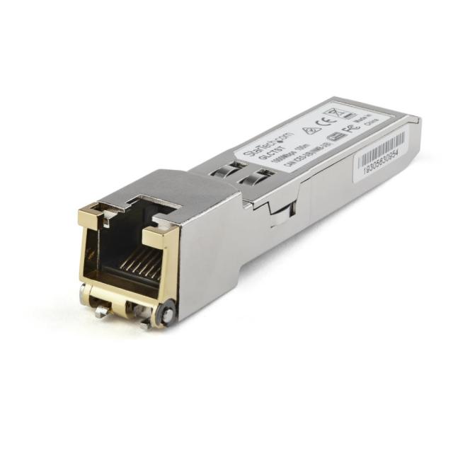 StarTech SFPモジュール/Juniper製品SFP-1GE-FE-E-T互換/1000BASE-T準拠 銅線トランシーバ SFP1GEFEETST