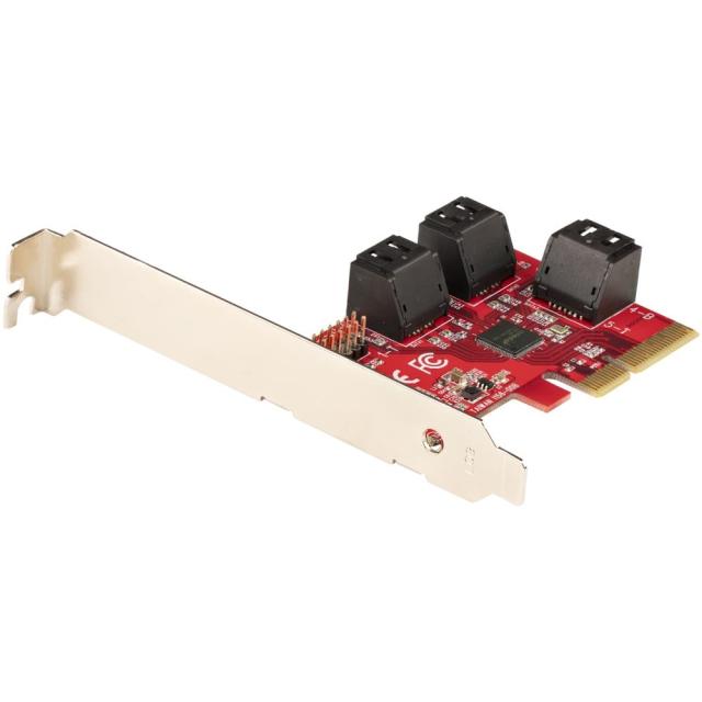 StarTech SATA 6ポート増設 PCI Expressインターフェースカード/PCI-SATA変換/6Gbps SATAコントローラ/ASM1166チップ搭載 ソフトウエアRAID/ロープロファイルブラケット付属/SATA PCIe 拡張ボード 6P6G-PCIE-SATA-CARD