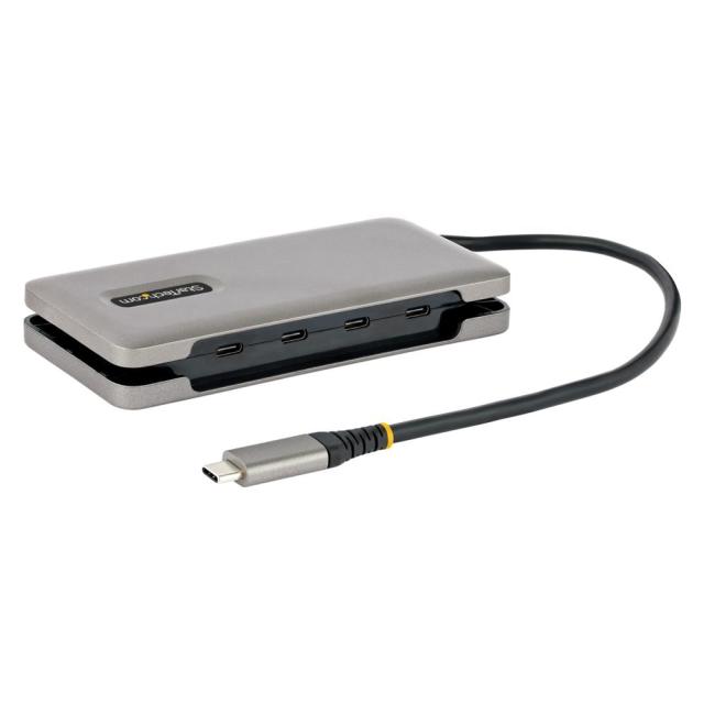 StarTech USB-Cハブ/4ポートType-C/USB 3.2 Gen 2(10Gbps)/100W USB Power Deliveryパススルー/Thunderbolt 3 & 4対応/バスパワー/32cm 巻き取り式ケーブル/コンパクト ポータブル タイプC 拡張ハブ HB31CM4CPD3
