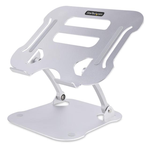 StarTech ノートパソコンスタンド/アルミニウム製/耐荷重10kg/折りたたみ式/高さ&amp;角度調整可能/安定性強化/放熱対策/ラップトップ ノートブックPC 台 ADJ-LAPTOP-RISER