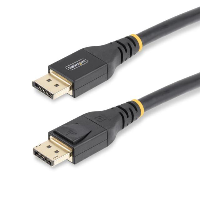 StarTech DisplayPort 1.4有線テレビ/積極的/7.6m/8K60サイクル 4K120サイクル/VESA允許品/HBR3 HDR10 MST DSC1.2 HDCP 2.2/抜け押しとどめる規則体系付き添い人/牡-牡/DP8K/見せびらかす界面/管する有線テレビ DP14A-7M-DP-CABLE