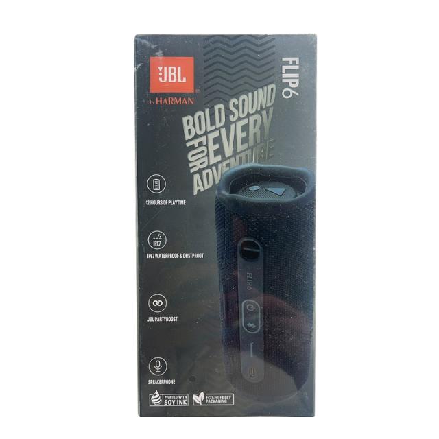 JBL FLIP6 Bluetoothスピーカー 2ウェイ・スピーカー構成/USB C充電/IP67防塵防水/パッシブラジエーター搭載/ポー JBL FLIP6 Bluetoothスピーカー ブラック 2ウェイ・スピーカー