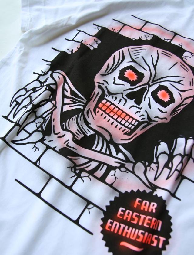 FAR EASTERN ENTHUSIAST SKETCH ART WORK T-SHIRTS ”BRIGADE" ファーイースタンエンスージアスト スケッチアートワークＴシャツ 半袖 コットン素材