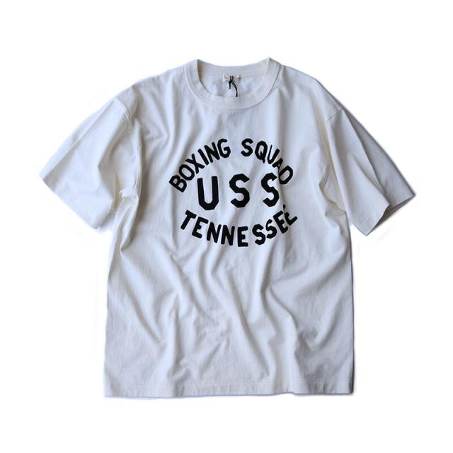 A.G.SPALDING&BROS 天竺 グラフィック Tシャツ USS  |  A.G. スポルディング＆ブロス メンズ カジュアル  ホワイト グレー ブラック 日本製 231011 241004