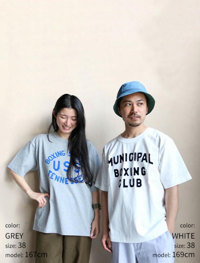 A.G.SPALDING&BROS 天竺 グラフィック Tシャツ USS  |  A.G. スポルディング＆ブロス メンズ カジュアル  ホワイト グレー ブラック 日本製 231011 241004