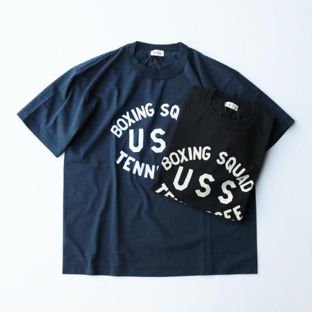 A.G.SPALDING&BROS 天竺 グラフィック Tシャツ USS  |  A.G. スポルディング＆ブロス メンズ カジュアル  ホワイト グレー ブラック 日本製 231011 241004