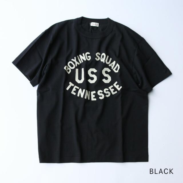 A.G.SPALDING&BROS 天竺 グラフィック Tシャツ USS  |  A.G. スポルディング＆ブロス メンズ カジュアル  ホワイト グレー ブラック 日本製 231011 241004