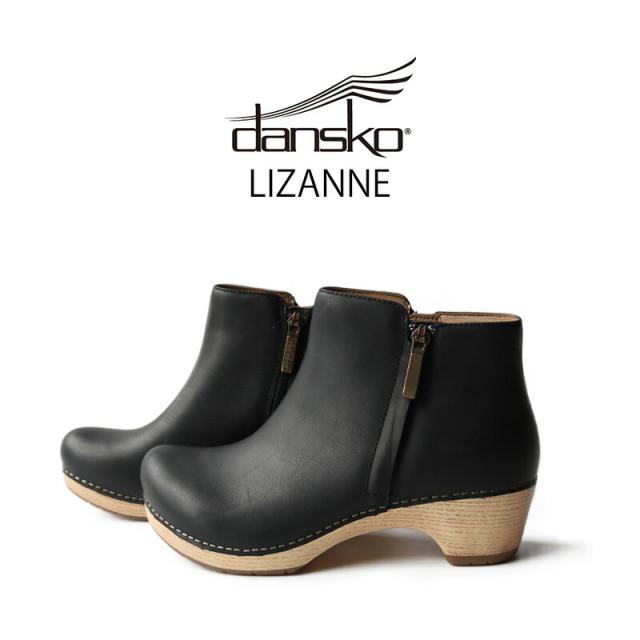 dansko（ダンスコ）LIZANNE ｜リザン  チェルシーブーツ カジュアル ブラック おしゃれ ヌバックレザー 臭気制御機能 5cmヒール