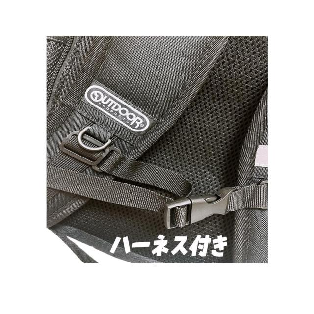 【送料無料】miffy ミッフィー OUTDOOR コラボ リュックサック Dパック ブラック 総柄 かばん ハーネス付き レディース 中高生 女の子 親子兼用 人気 おしゃれ かばん 通学 習い事 旅行 グッズ おでかけ (BN1982BK 890024)_7